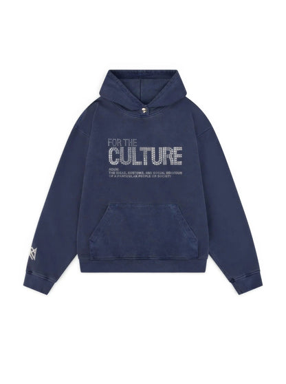 Women's Hoodie – Rhinestone Graphic, Relaxed Fit