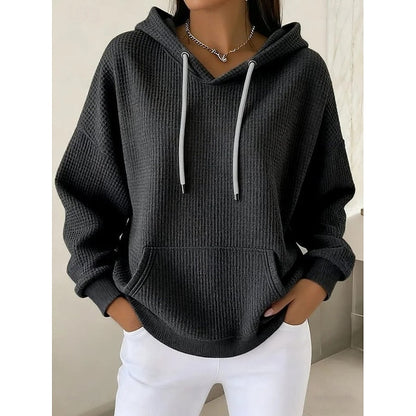 Harper | Textured Drawstring Hoodie 6