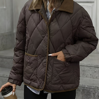 Imogen | Diamond-Quilted Padded Jacket 0