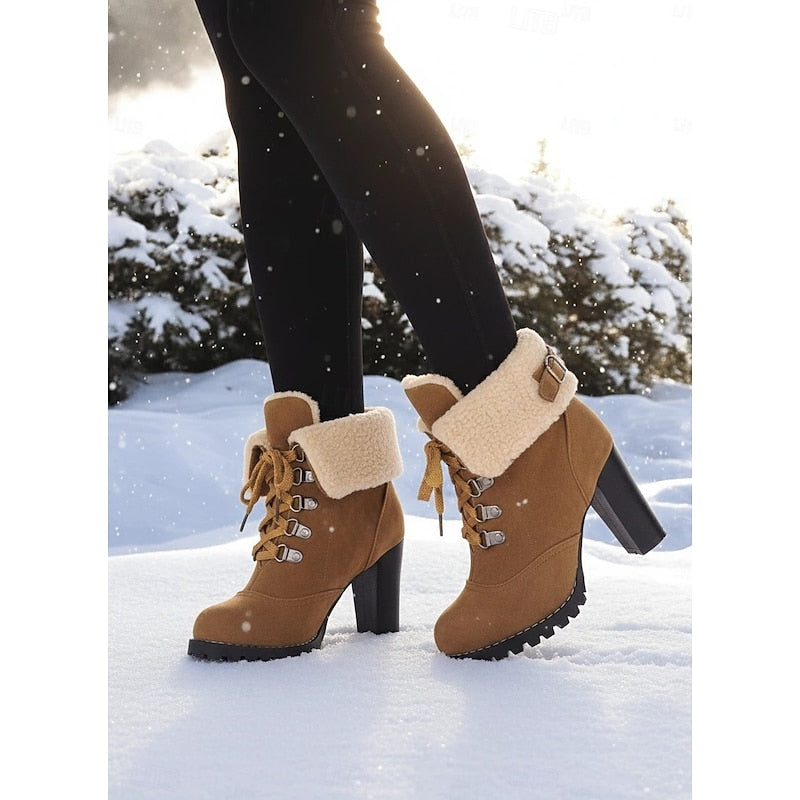 Ingram | Fur-Trimmed Lace-Up Winter Boots 2