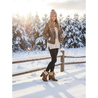 Ingram | Fur-Trimmed Lace-Up Winter Boots 3