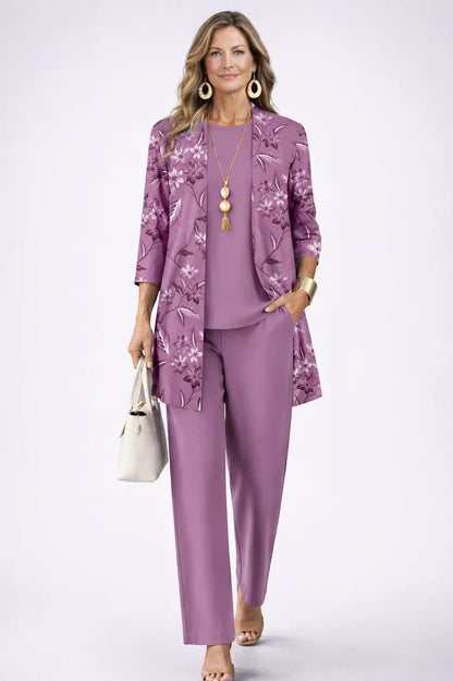 Iris 3-Piece Set | Relaxed Fit, Lightweight, Printed Trousers 4