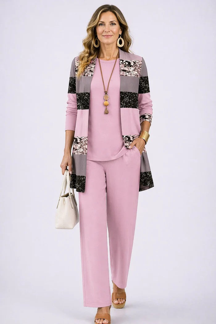 Iris 3-Piece Set | Relaxed Fit, Lightweight, Printed Trousers 5