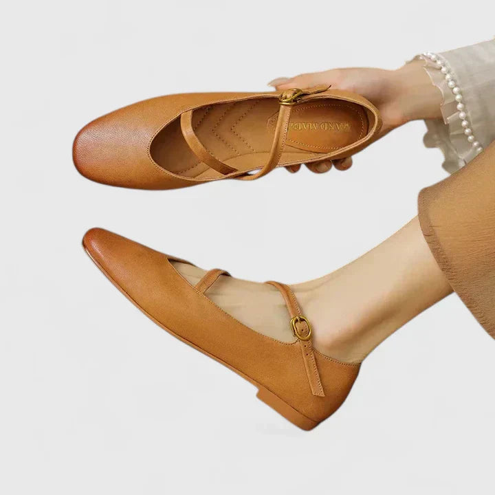 Kora Women's Flats | Adjustable Straps, Cushioned Insole, Non-Slip 0