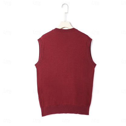 Leonard | Buttoned V-Neck Sweater Vest 8