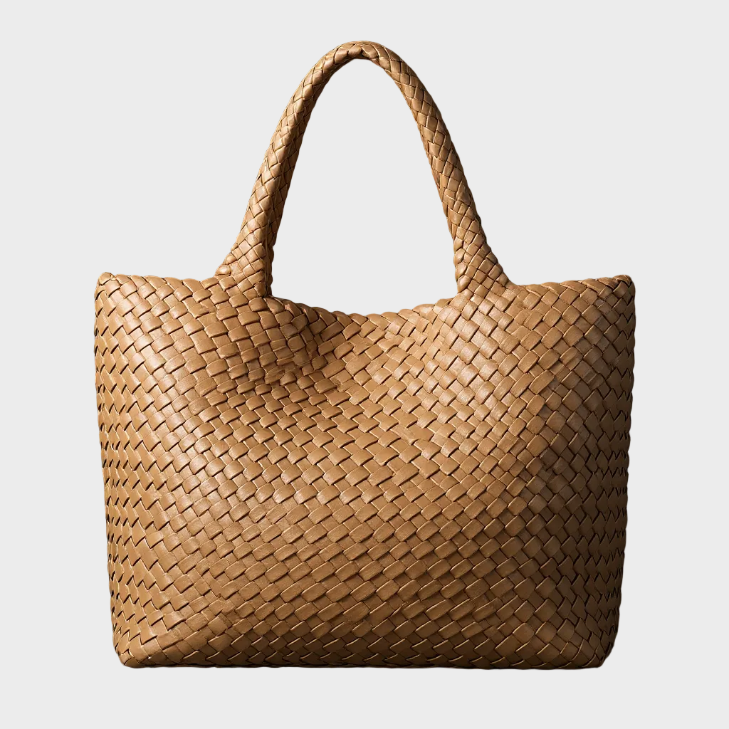 Liora Leather Tote | Handwoven, Durable Microfiber 4