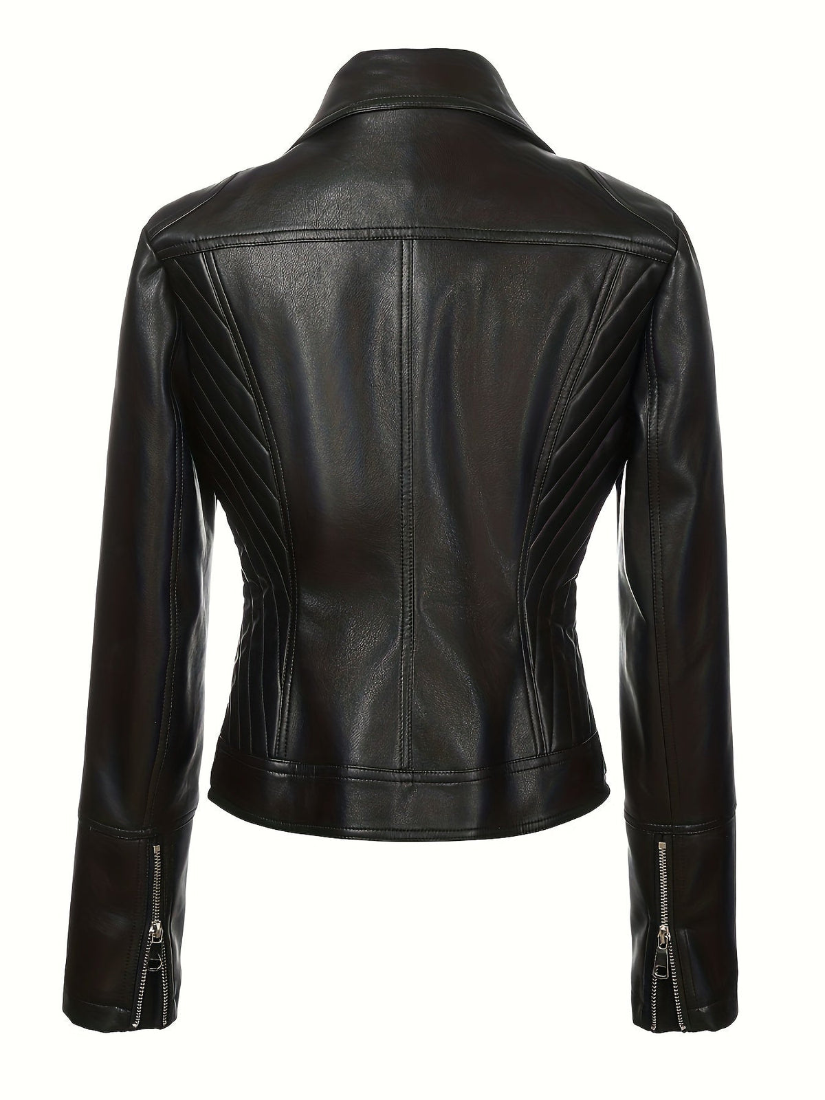 Mabel | Sculpted Zip-Front Moto Jacket 2