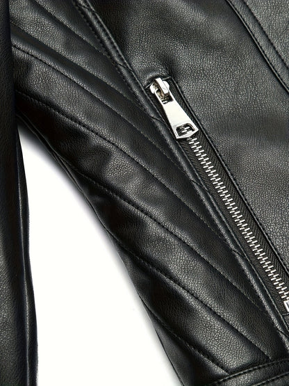 Mabel | Sculpted Zip-Front Moto Jacket 6