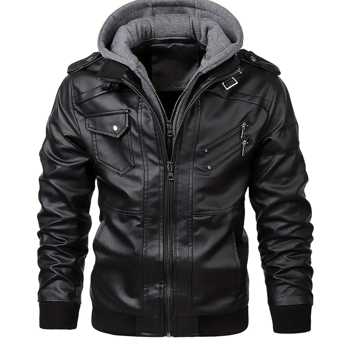 Maddox | Hooded Moto Jacket 0