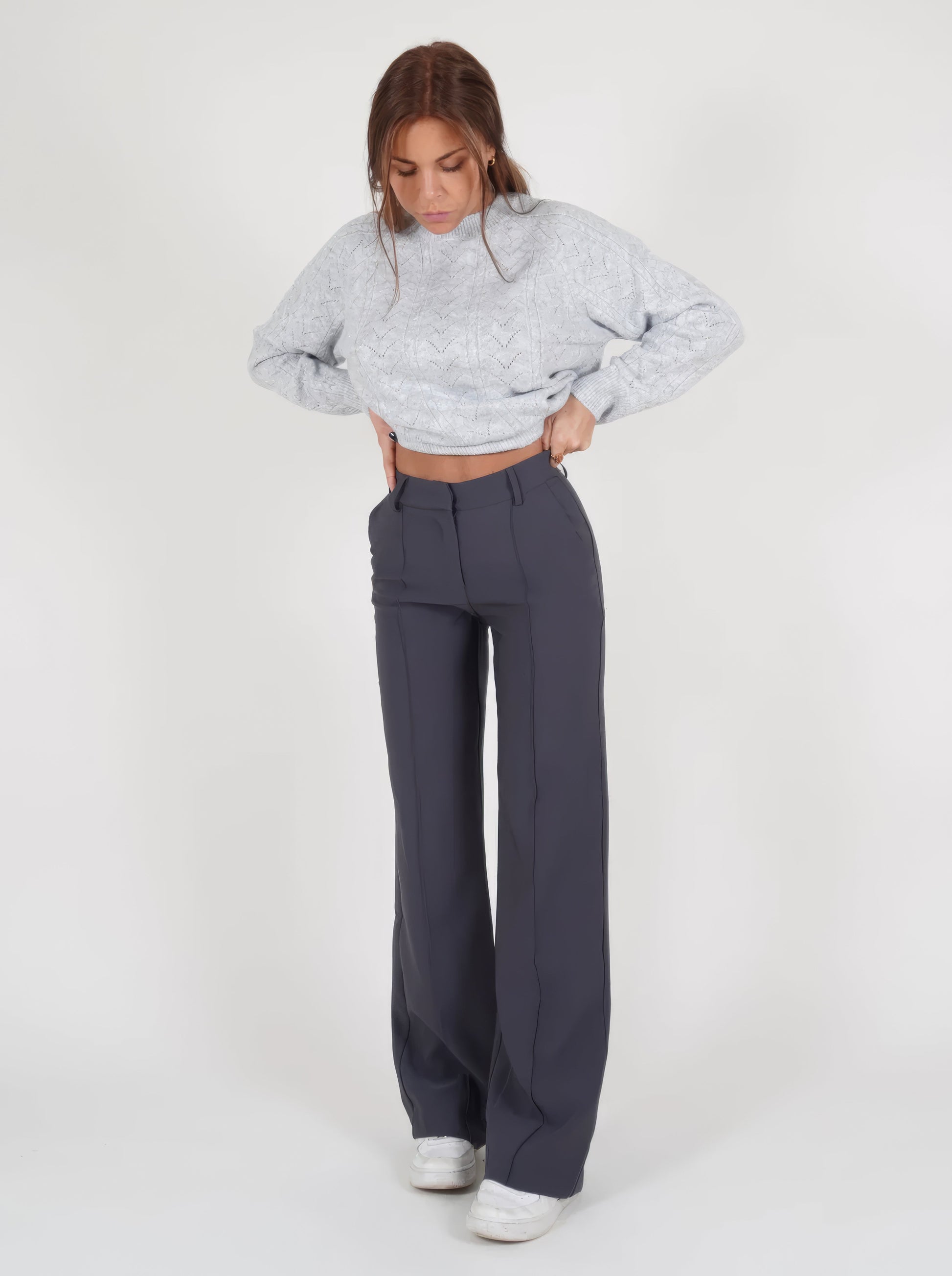 Marlene | Women's Wide High-Waisted Marlene Trousers 0
