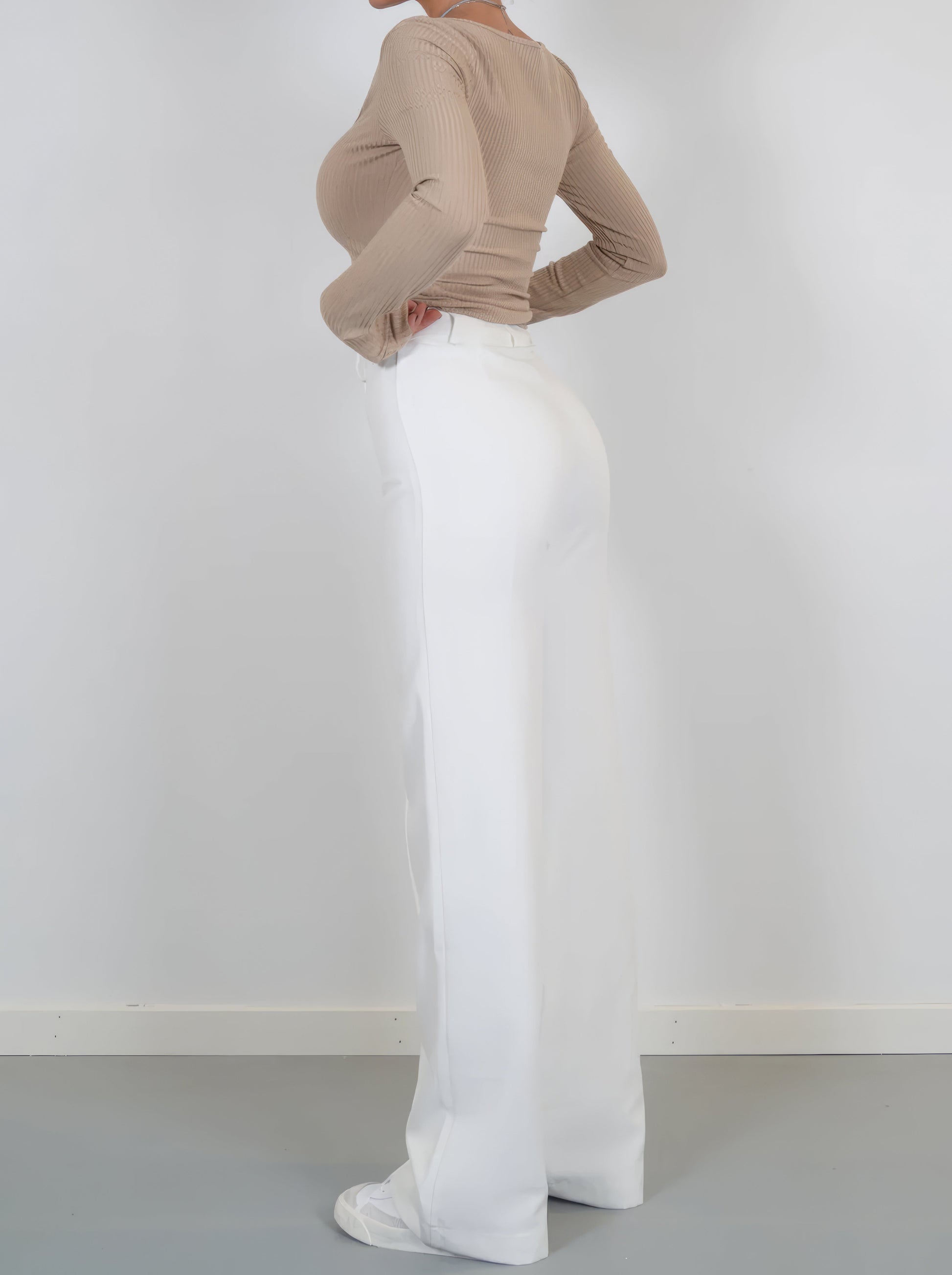 Marlene | Women's Wide High-Waisted Marlene Trousers 8