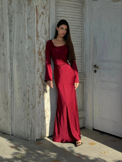 Maxi Dress with Long Sleeves for Women 2