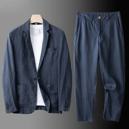 Men's Linen Suit Casual Fit – Lightweight Suit for Weddings, Summer Events & Smart-Casual Looks 3