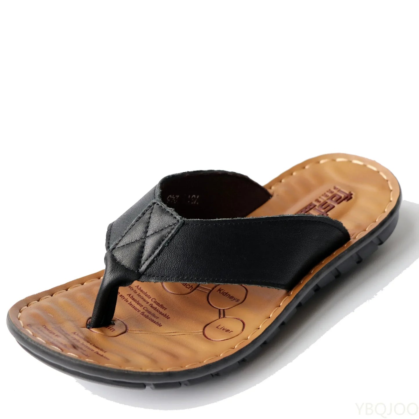 Men's Summer Sandals in Durable Leather – Comfortable Casual Flip-Flops 3