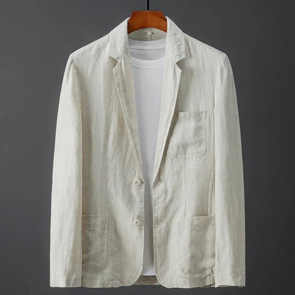 Men's jacket with lapel collar and button placket 1