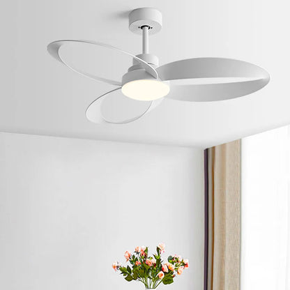 Modern ceiling fan – Wooden blades, dimmable LED lighting for the living room or bedroom 0
