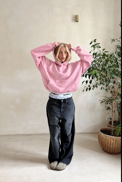 Women's Hoodie – Back Graphic Print, Relaxed Fit