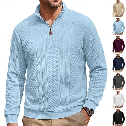 Nash | Textured Quarter-Zip Pullover 1