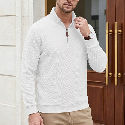 Nash | Textured Quarter-Zip Pullover 12