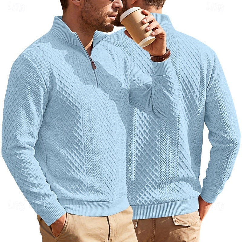 Nash | Textured Quarter-Zip Pullover 3
