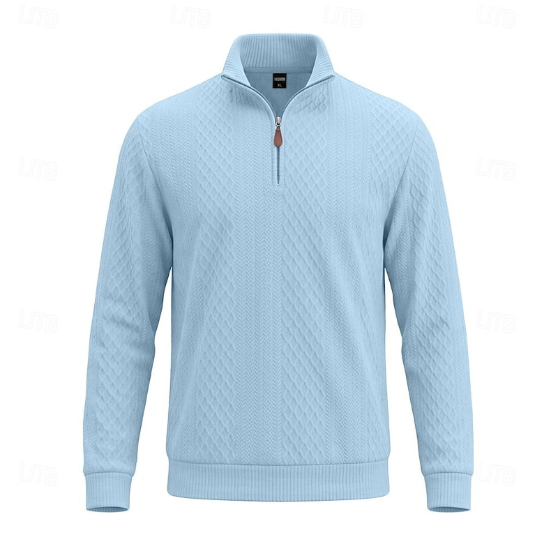 Nash | Textured Quarter-Zip Pullover 4