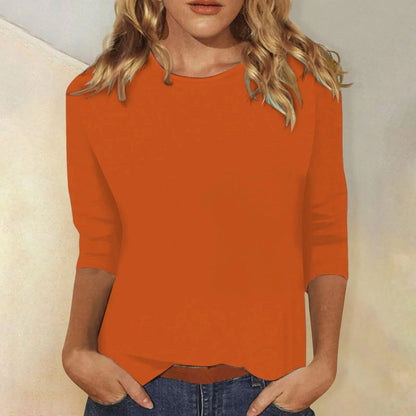 Niki Soft Cotton Tee | Women's Long Sleeve, Relaxed Fit 3