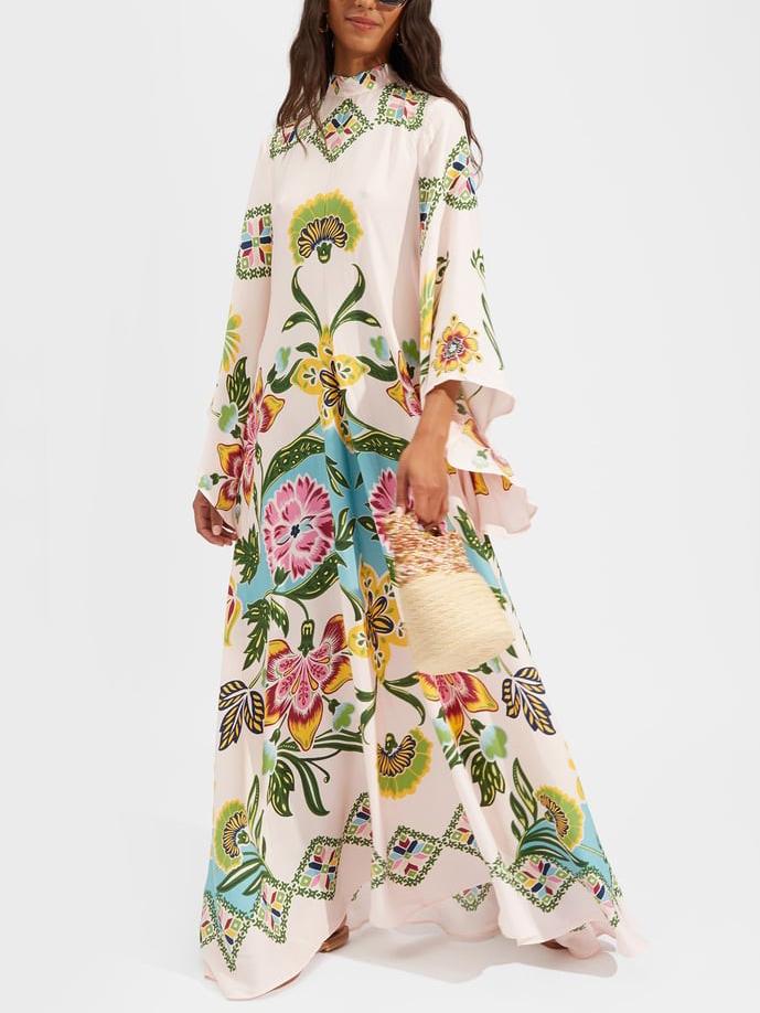 Noelle | Women's Long Sleeve Floral Maxi Dress 0