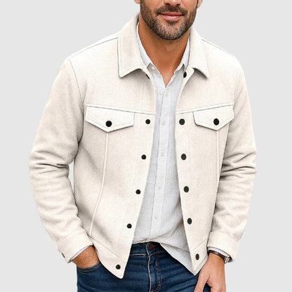 Oliver Regular Fit Shirt Jacket | Collared Button Front Shirt Jacket 1