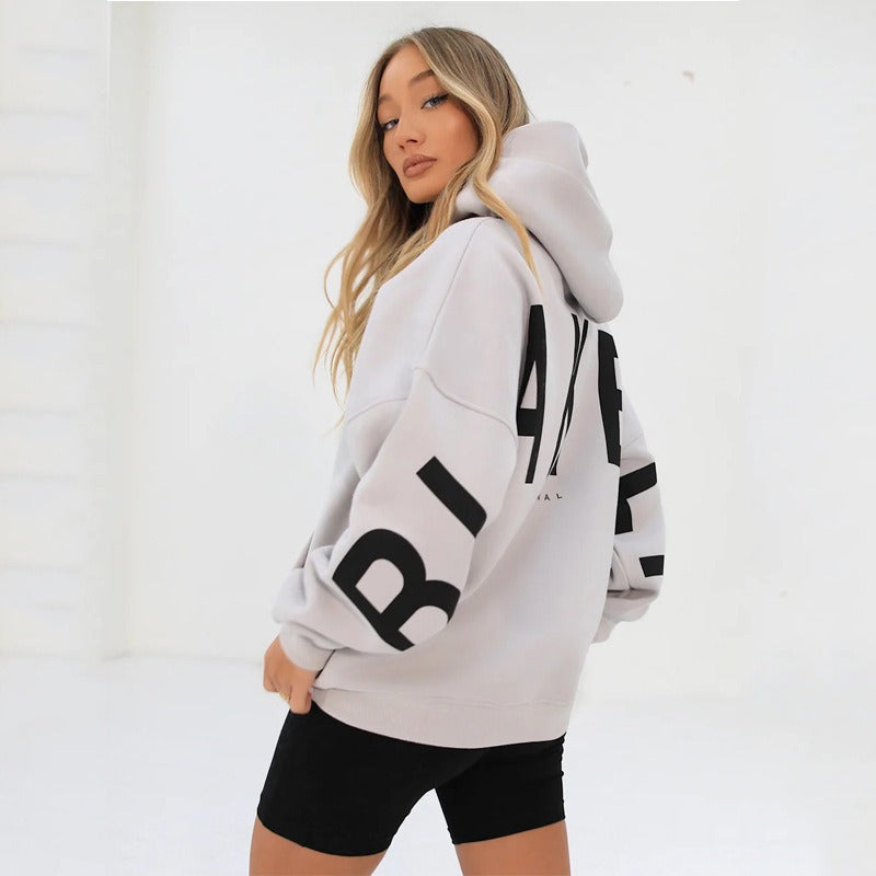 Women's Hoodie – Oversized, Graphic Back Print