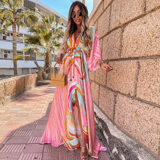 Paige | Women's Slit V-Neck Maxi Dress 0