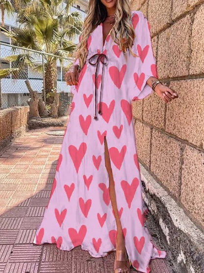 Paige | Women's Slit V-Neck Maxi Dress 4