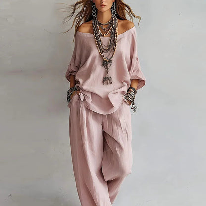 Paulina Off Shoulder Co-ord Set 0