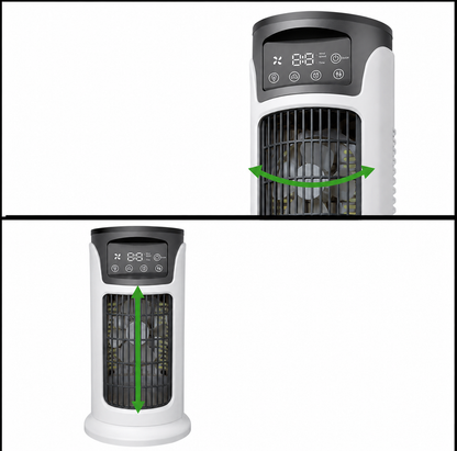 Portable air cooler with humidifier | Mini USB air conditioner with touchscreen 0