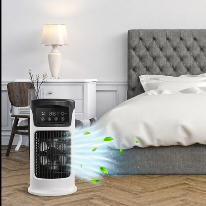 Portable air cooler with humidifier | Mini USB air conditioner with touchscreen 1