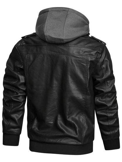 Roderick | Rugged Hooded Biker Jacket 2