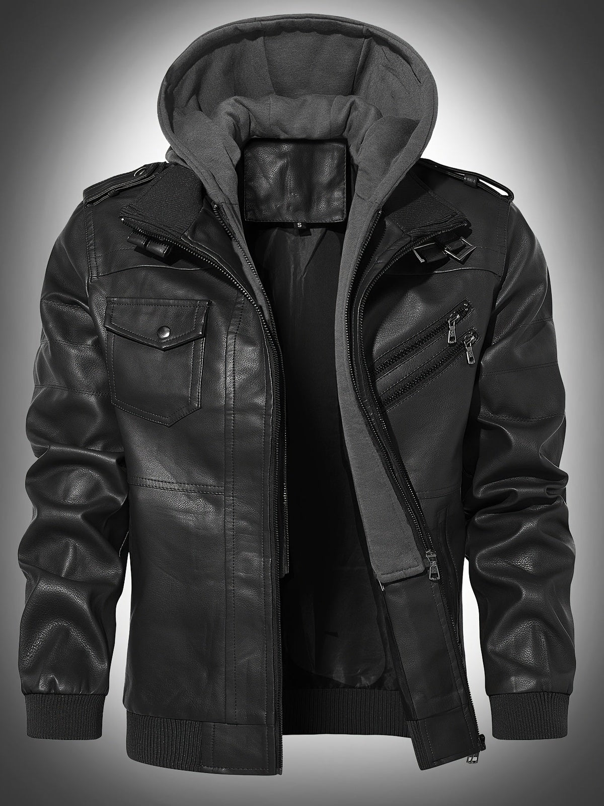 Roderick | Rugged Hooded Biker Jacket 6