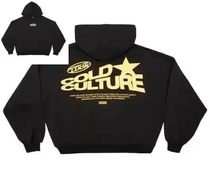 Women's Oversized Hoodie – Back Graphic Print, Ribbed Trim