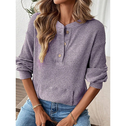 Sabine | Relaxed Henley Top 1