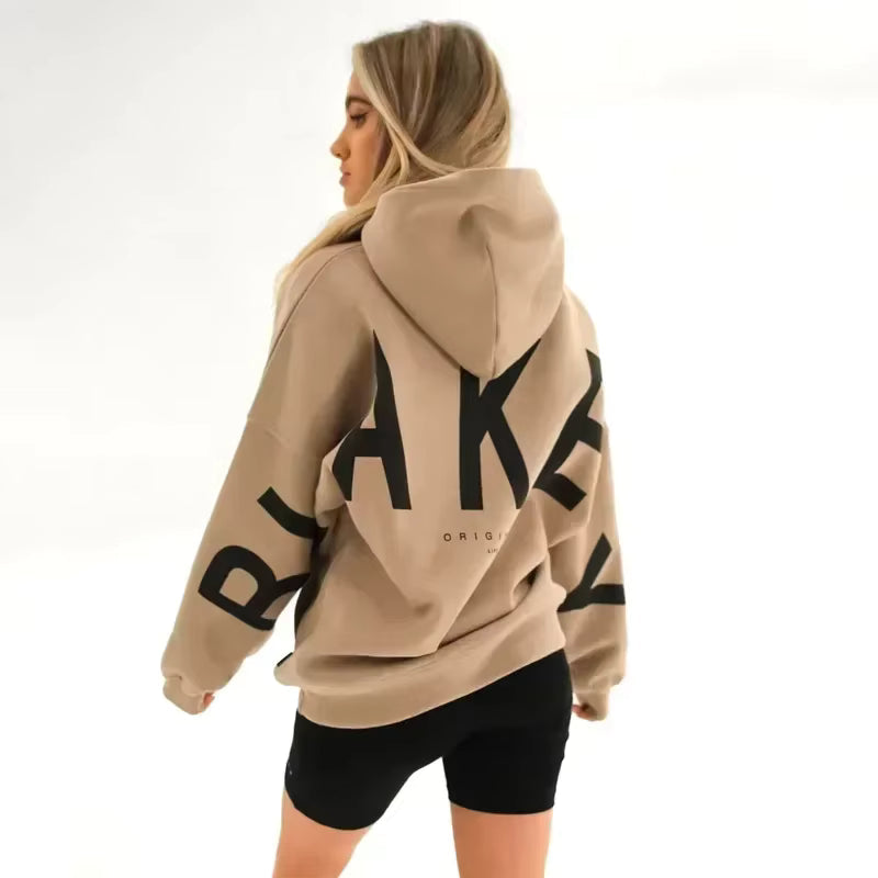 Women's Hoodie – Oversized, Graphic Back Print