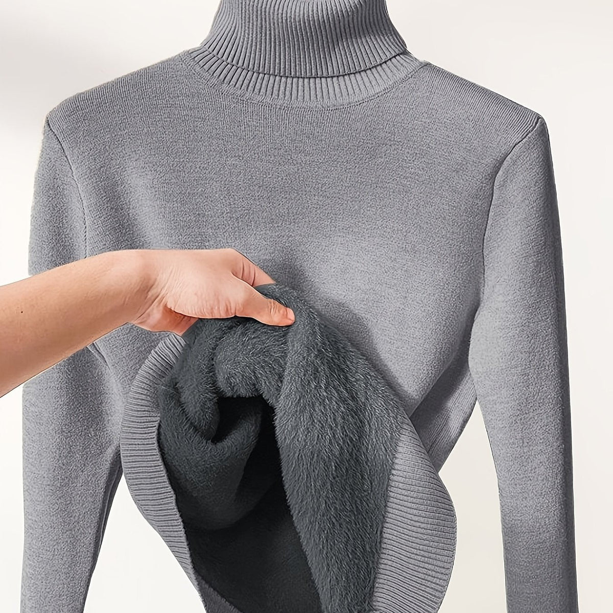 Selena | Cozy Lined High-Neck Sweater 11