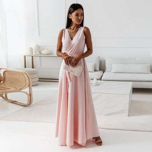 Selma | Women's Flowing Wrap Maxi Dress 0