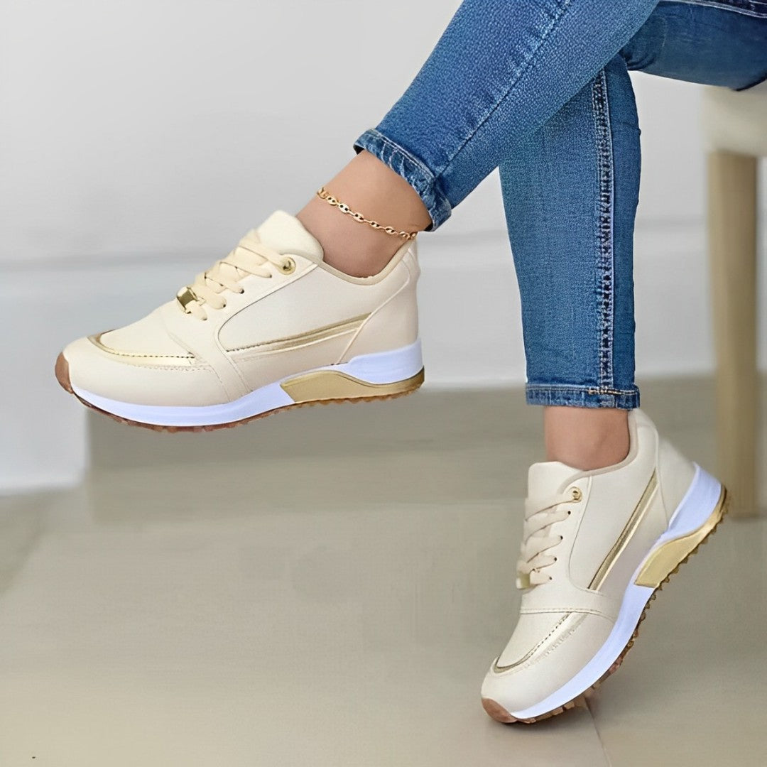 Serena Women's Sneakers | Cushioned Comfort, Metallic Accents 0