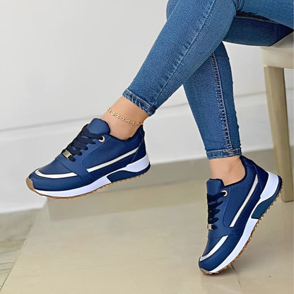 Serena Women's Sneakers | Cushioned Comfort, Metallic Accents 1