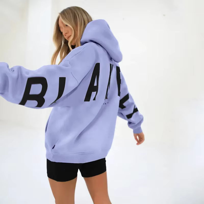 Women's Hoodie – Oversized, Graphic Back Print