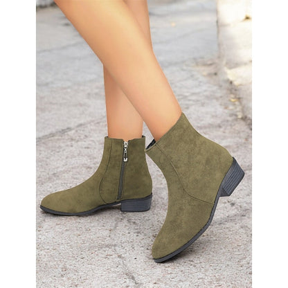Sloane | Side-Zip Block Heel Ankle Boots 10