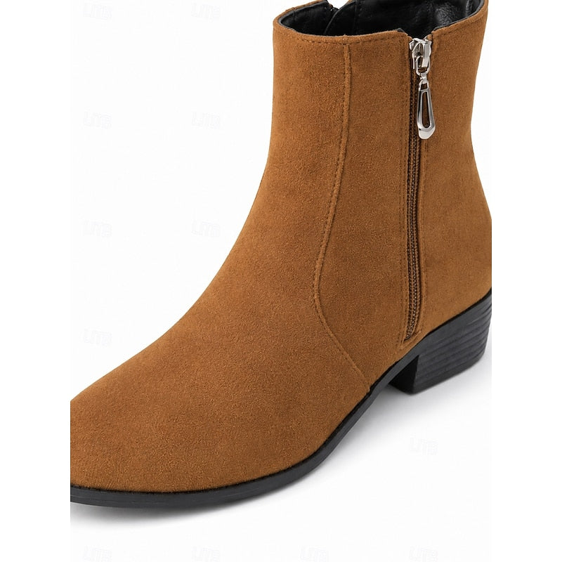 Sloane | Side-Zip Block Heel Ankle Boots 2