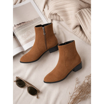 Sloane | Side-Zip Block Heel Ankle Boots 3