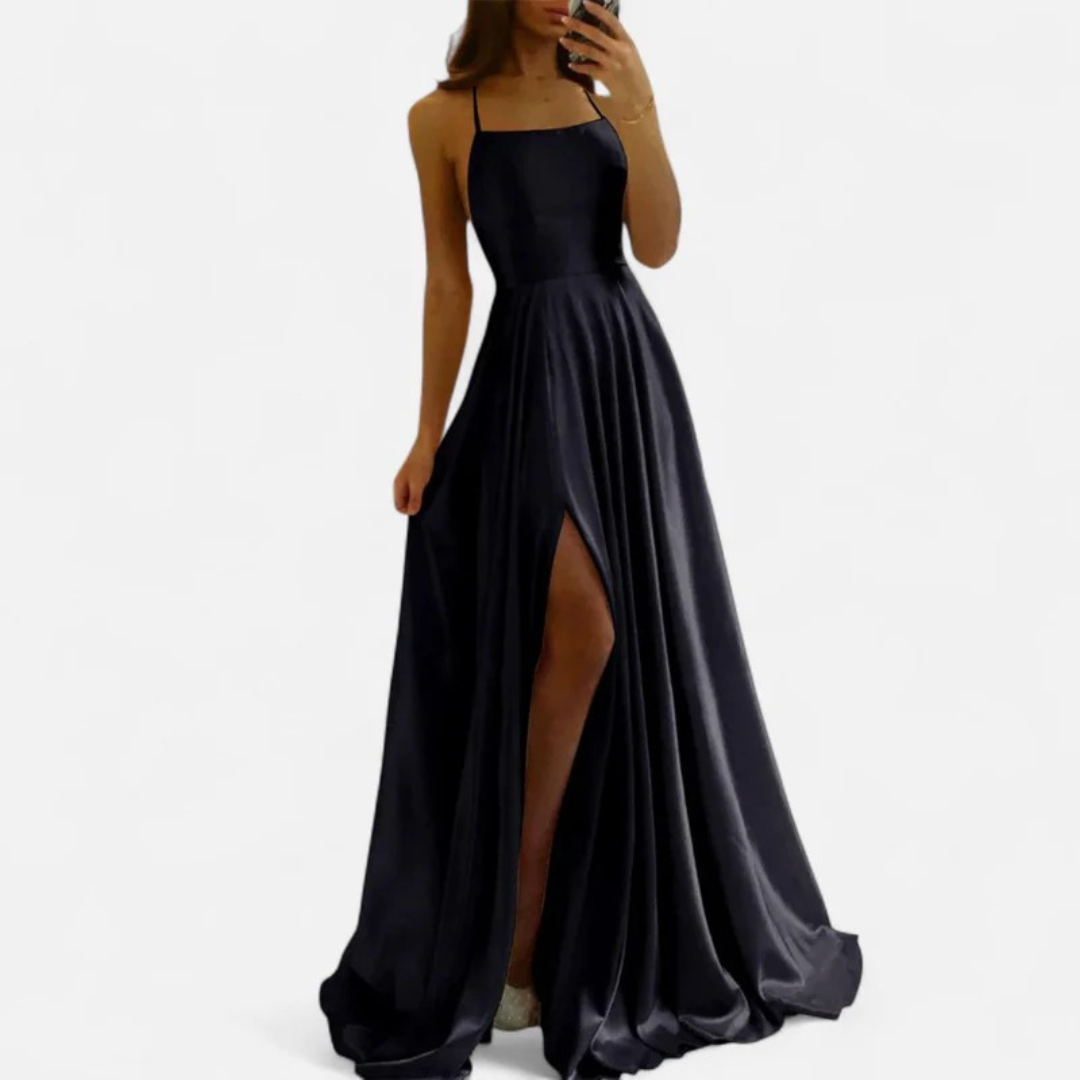 Soraya | Women's maxi dress with slit for wedding guests 2