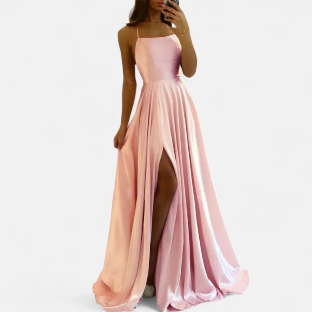 Soraya | Women's maxi dress with slit for wedding guests 3