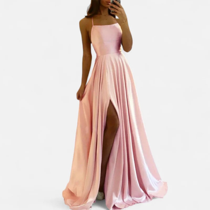 Soraya | Women's maxi dress with slit for wedding guests 3